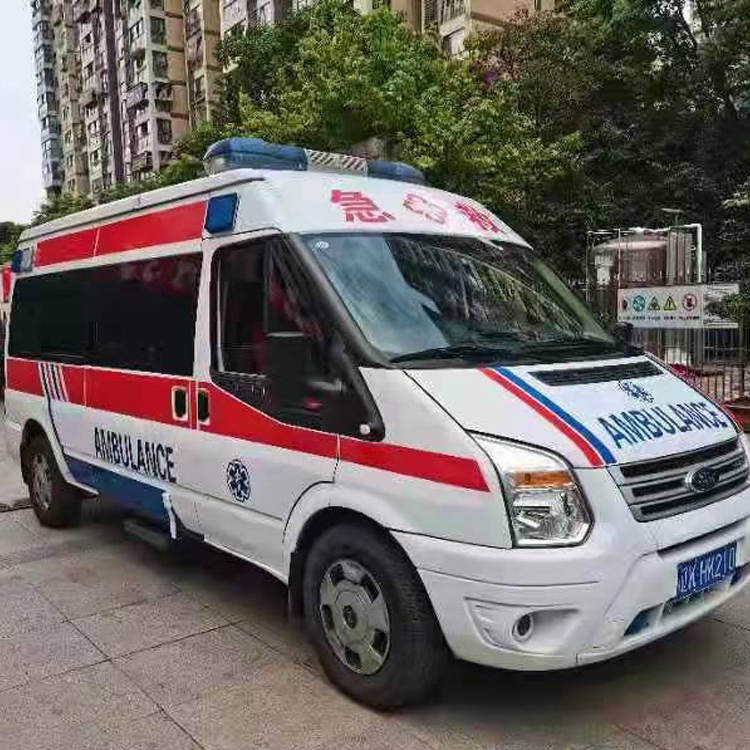 绛县长途救护车护送病人返乡